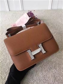 Hermes Constance top tan leather bag 5101