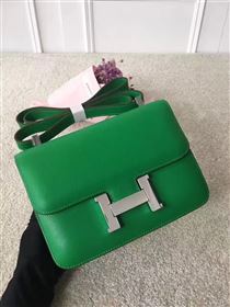 Hermes Constance top green leather bag 5106