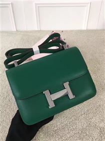Hermes Constance top green leather bag 5107