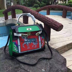 Hermes tri-color green Kelly bag 5124
