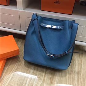Hermes so Kelly shoulder navy bag 5132