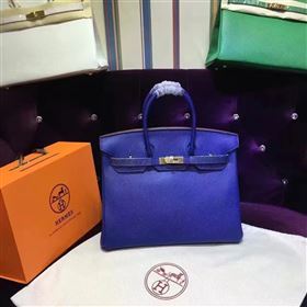 Hermes grain Birkin blue bag 5278