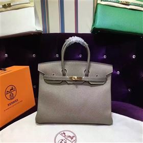 Hermes Birkin gray grain bag 5281