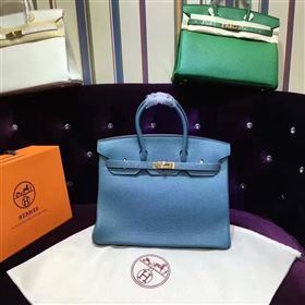 Hermes light Birkin blue bag 5285