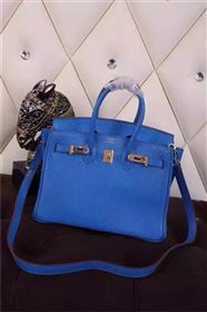 Hermes mini 25cm blue Birkin bag 5203