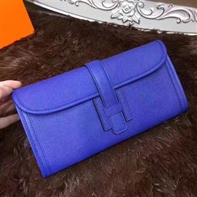 Hermes Epsom large navy clutch bag 5211