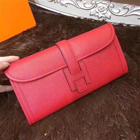 Hermes Epsom large red clutch bag 5220