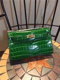 Hermes mini 22cm crocodile green Kelly bag 5228