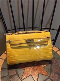 Hermes mini 22cm crocodile yellow Kelly bag 5229