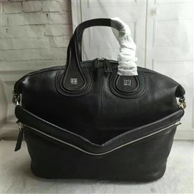 Givenchy black large nightingale lambskin bag 5378