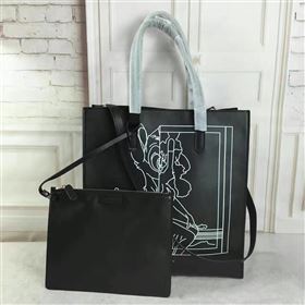 Givenchy large calfskin black shopping bag 5302