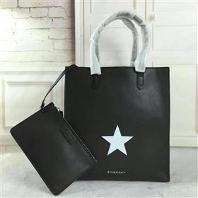 Givenchy medium calfskin shopping black star v bag 5306