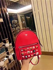 Fendi peekaboo mini red backpack bag 5446