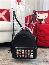 Fendi peekaboo mini black backpack bag 5447