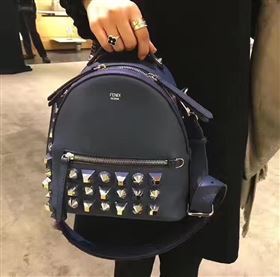 Fendi peekaboo mini shoulder black silver v bag 5450