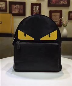 Fendi backpack black yellow v bag 5452