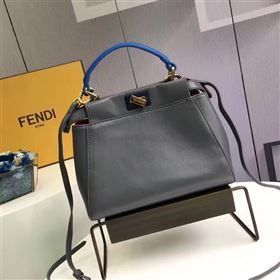 Fendi gray peekaboo mini bag 5461