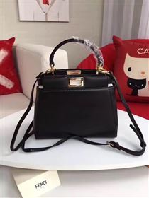 Fendi mini peekaboo black bag 5463