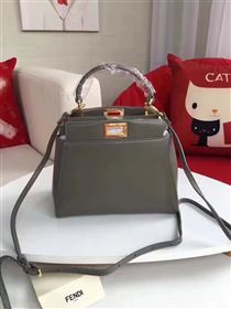 Fendi mini peekaboo gray bag 5466