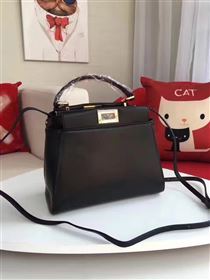 Fendi mini peekaboo black bag 5468