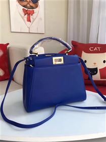 Fendi mini peekaboo navy bag 5469