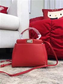 Fendi mini peekaboo red bag 5470