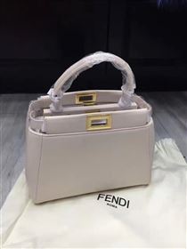 Fendi mini light peekaboo gray bag 5471