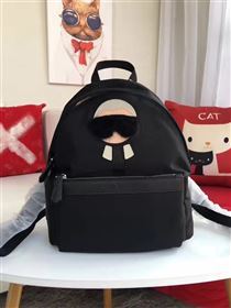 Fendi Waterproof cloth backpack black zipper v bag 5474