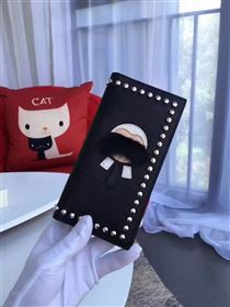 Fendi 2 fold wallet black bag 5486