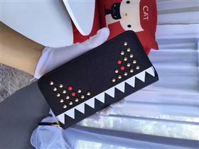 Fendi tri-black wallet bag 5487