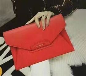 Givenchy large clutch red bag 5431