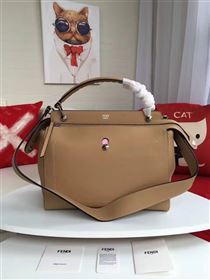 Fendi shoulder tote tan bag 5544