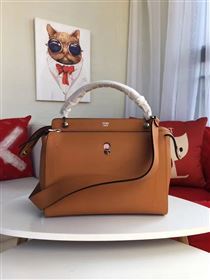 Fendi shoulder tote tan bag 5547