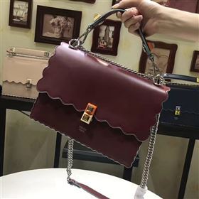 Fendi medium kan wine I bag 5559