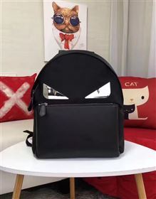Fendi large backpack black silver v bag 5572
