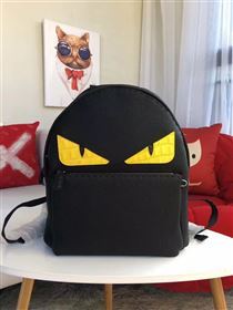 Fendi large monster backpack yellow black bag 5591