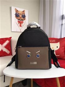 Fendi large monster backpack black gray v bag 5597