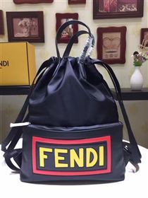 Fendi large backpack black bag 5534