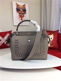 Fendi shoulder gray tote bag 5539