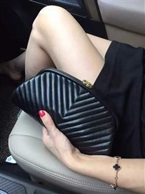 Chanel 35487 small clutch handbag black bag 5647
