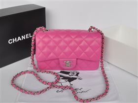 Chanel A1116 lambskin small classic flap handbag red bag 5746