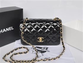 Chanel A1116 paint lambskin small classic flap handbag black bag 5750