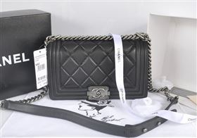 Chanel A91205 lambskin new le boy handbag black bag 5759