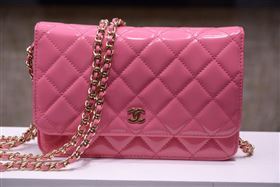 Chanel A33814 paint lambskin small woc handbag pink bag 5860