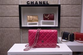 Chanel A33814 paint lambskin small woc handbag pink bag 5870