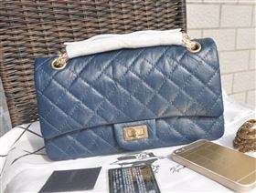 Chanel A30225 lambskin classic flap Reissue handbag blue bag 5804