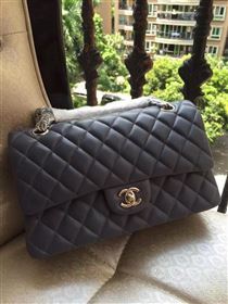 Chanel A1112 lambskin classic flap handbag gray bag 5832