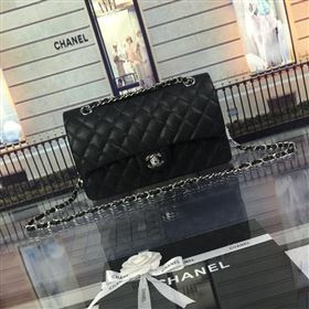 chaneI A1112 caviar lambskin flap handbag black bag 5945
