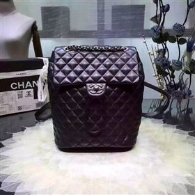 Chanel A91120 lambskin medium backpack handbag black bag 5957