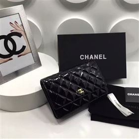 Chanel A33814 paint lambskin small woc handbag black bag 5977